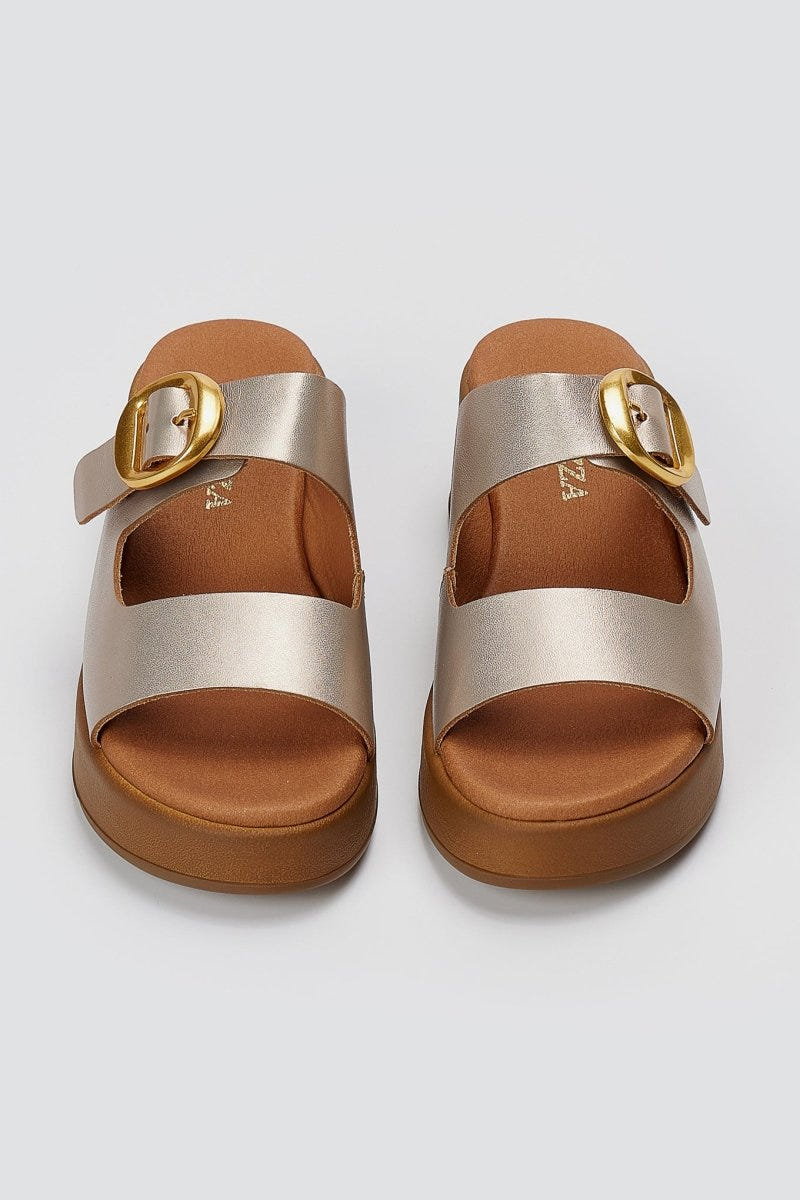 RAGAZZA - Flatform Sandals - Sand Matte