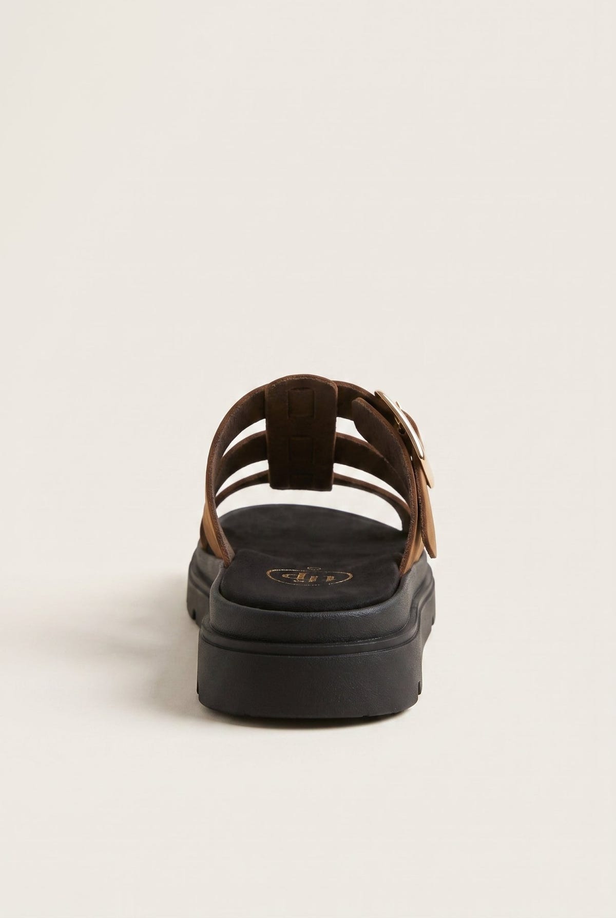 TFP - Flatform Sandals Side Buckle - Mocha Suede