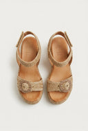 Mariella Fabiani - Flatform Sandals - Tan Raffia