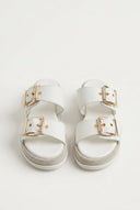 Mariella Fabiani - Flatform Sandals - White Matte