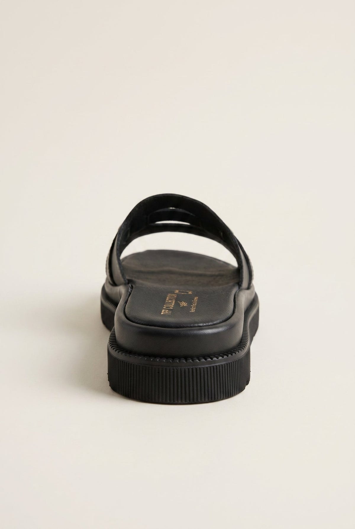 TFP - Flatform Sandals Wide Cut Out - Black Matte