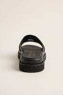 TFP - Flatform Sandals Wide Cut Out - Black Matte