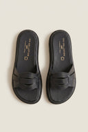 TFP - Flatform Sandals Wide Cut Out - Black Matte