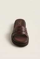 TFP - Flatform Sandals Wide Cut Out - Brown Matte