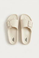 Gold Star - Flatform Slides Buckle - Beige Matte