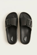 Gold Star - Flatform Slides Buckle - Black Matte