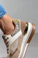 Flatform sneakers σε συνδυασμούς υλικών ERYNN - Τάουπε - thefashionproject.gr - ERYNN
