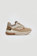 Flatform sneakers σε συνδυασμούς υλικών ERYNN - Τάουπε - thefashionproject.gr - ERYNN