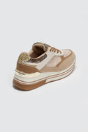 Flatform sneakers σε συνδυασμούς υλικών ERYNN - Τάουπε - thefashionproject.gr - ERYNN