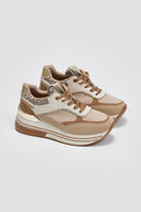 Flatform sneakers σε συνδυασμούς υλικών ERYNN - Τάουπε - thefashionproject.gr - ERYNN