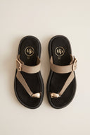 TFP - Flatform Toe Ring Sandals Buckle - Khaki