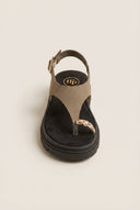 TFP - Flatform Toe Ring Sandals T - Strap - Khaki