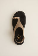TFP - Flatform Toe Ring Sandals T - Strap - Khaki