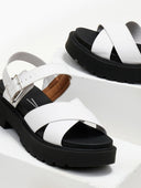 Flatforms crossover σανδάλια VIZZANO 6499.104 - Λευκό - thefashionproject.gr - VIZZANO