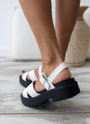 Flatforms crossover σανδάλια VIZZANO 6499.104 - Λευκό - thefashionproject.gr - VIZZANO
