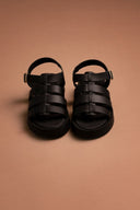 Flatforms δερμάτινα σανδάλια gladiator Estil - Μαύρο - thefashionproject.gr - Estil