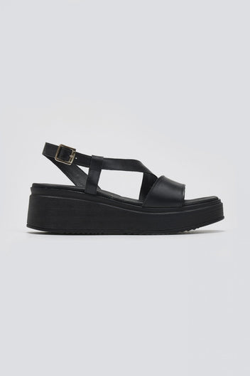 Flatforms δερμάτινα σανδάλια TFP