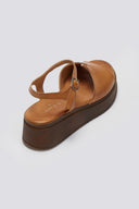 Flatforms δερμάτινα σανδάλια TFP - Ταμπά - thefashionproject.gr - TFP