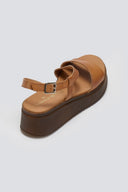 Flatforms δερμάτινα σανδάλια TFP - Ταμπά - thefashionproject.gr - TFP