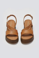 Flatforms δερμάτινα σανδάλια TFP - Ταμπά - thefashionproject.gr - TFP