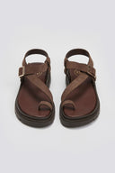 Flatforms nubuck δερμάτινα σανδάλια Tfp - Καφέ - thefashionproject.gr - TFP