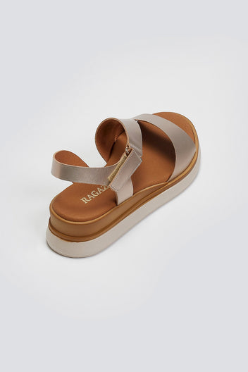 Flatforms σανδάλια δερμάτινα Ragazza 0411