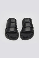 Flatforms σανδάλια δερμάτινα Ragazza 0852 - Μαύρο - thefashionproject.gr - RAGAZZA