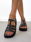 Flatforms σανδάλια gladiator - Μαύρο - thefashionproject.gr - Eco Twins