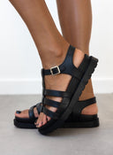 Flatforms σανδάλια gladiator - Μαύρο - thefashionproject.gr - Eco Twins
