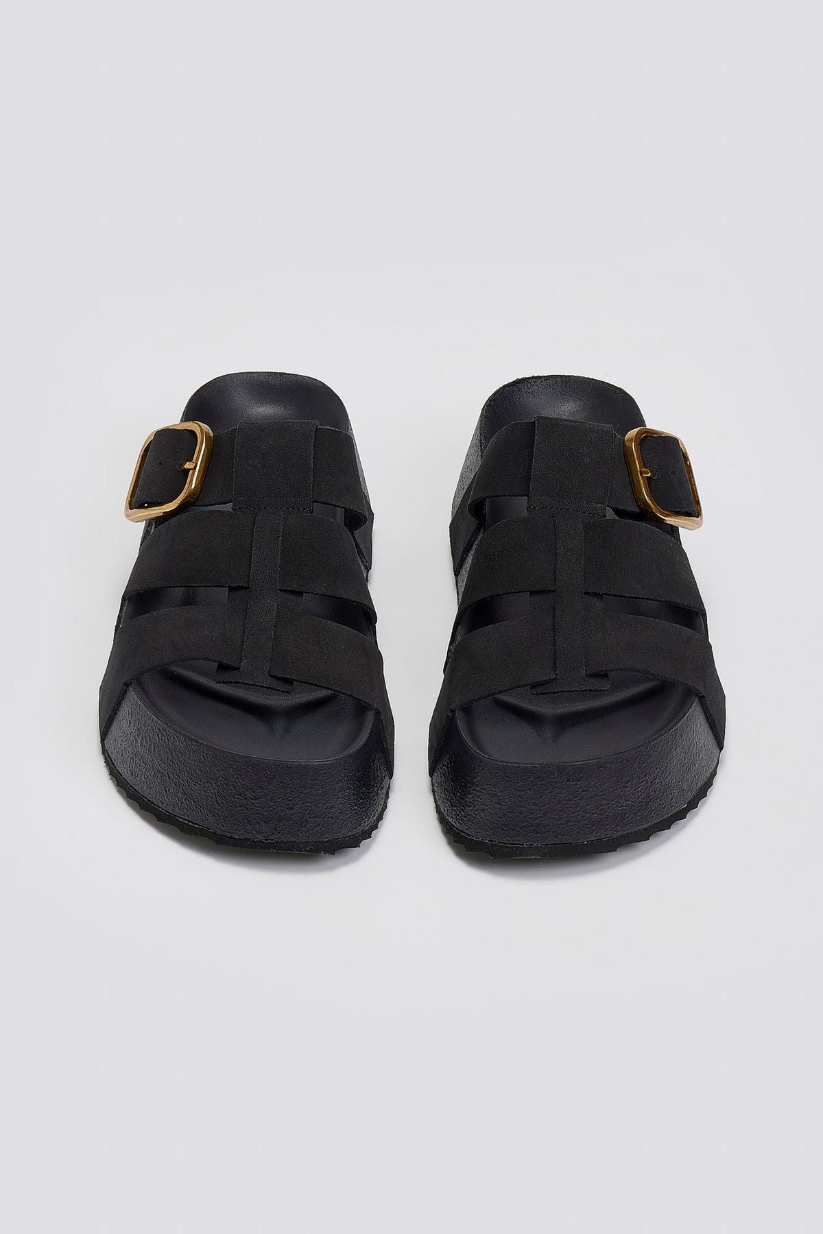 Flatforms σανδάλια καστόρινα ATENEO