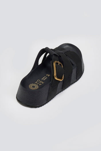 Flatforms σανδάλια καστόρινα ATENEO