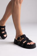 Flatforms σανδάλια καστόρινα ATENEO
