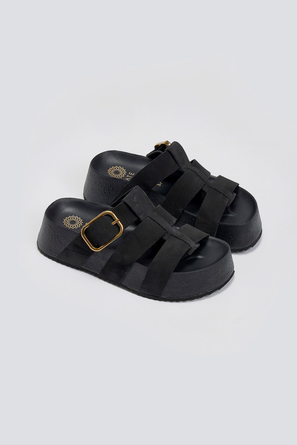 Flatforms σανδάλια καστόρινα ATENEO