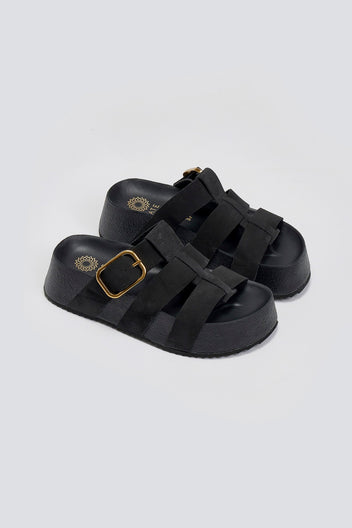Flatforms σανδάλια καστόρινα ATENEO