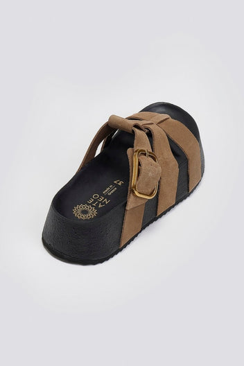 Flatforms σανδάλια καστόρινα ATENEO - Τάουπε - thefashionproject.gr - ATENEO - 24084035002