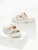 Flatforms σανδάλια με φαρδιές φάσες VIZZANO 6499.102 - Λευκό - thefashionproject.gr - VIZZANO