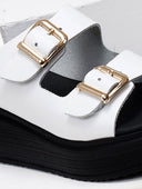 Flatforms σανδάλια με oversized τοκάδες Estil - Λευκό - thefashionproject.gr - Estil