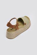Flatforms σανδάλια με πλεκτό σχέδιο Refresh 172773 - Lime - thefashionproject.gr - Refresh