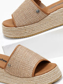 Flatforms σανδάλια με ψάθα και σχοινί Refresh 17175301 - Τάουπε - thefashionproject.gr - Refresh