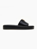 Flatforms σανδάλια με στρας στοιχείο TFP - Μαύρο - thefashionproject.gr - TFP