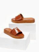 Flatforms σανδάλια με στρας στοιχείο TFP - Ταμπά - thefashionproject.gr - TFP