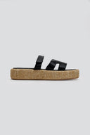 Flatforms σανδάλια με velcro ERYNN - Μαύρο - thefashionproject.gr - ERYNN