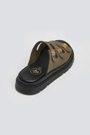 Flatforms σανδάλια nubuck Tfp - Χακί - thefashionproject.gr - TFP