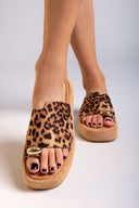 Flatforms σανδάλια suede ERYNN - Leopard - thefashionproject.gr - ERYNN