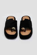 Flatforms σανδάλια suede ERYNN - Μαύρο - thefashionproject.gr - ERYNN