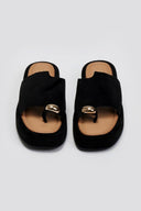 Flatforms σανδάλια suede ERYNN - Μαύρο - thefashionproject.gr - ERYNN