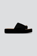 Flatforms σανδάλια suede ERYNN - Μαύρο - thefashionproject.gr - ERYNN