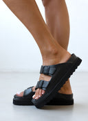 Flatforms slides ATENEO - Μαύρο - thefashionproject.gr - ATENEO