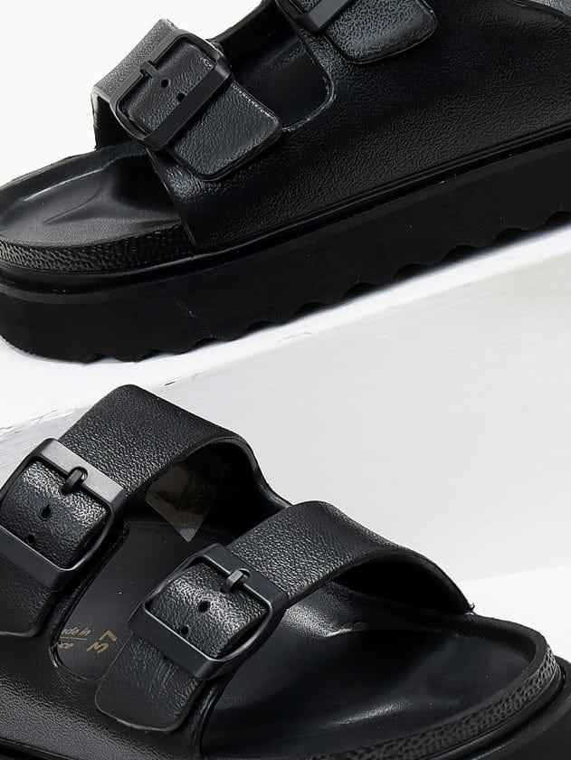 Flatforms slides ATENEO - Μαύρο - thefashionproject.gr - ATENEO