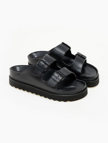 Flatforms slides ATENEO - Μαύρο - thefashionproject.gr - ATENEO